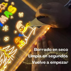 Pizarra LED para Dibujar Mantiene a tu hijo entretenido sin celular y estimula su creatividad