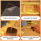 Pizarra LED para Dibujar Mantiene a tu hijo entretenido sin celular y estimula su creatividad
