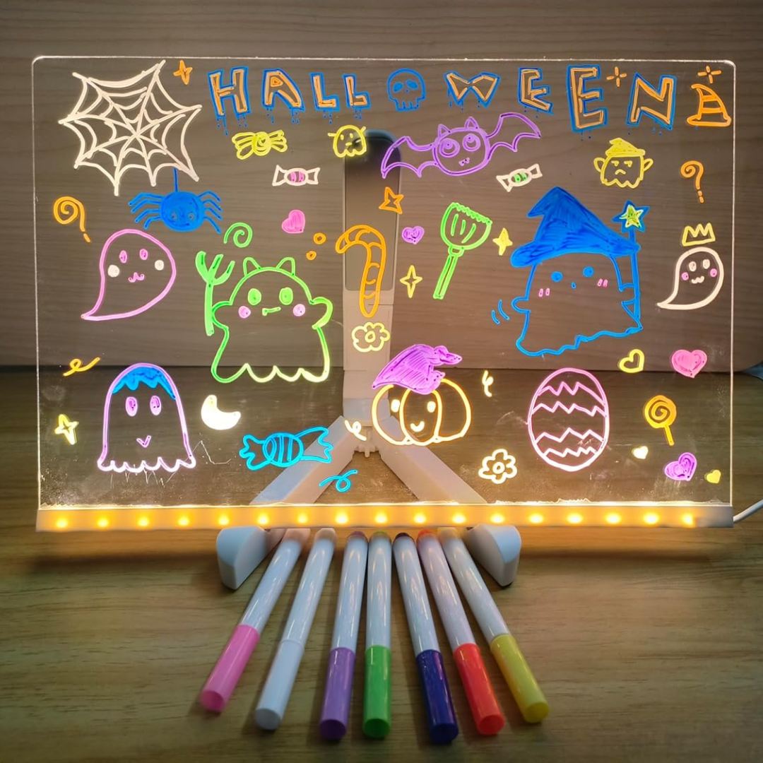 Pizarra LED para Dibujar Mantiene a tu hijo entretenido sin celular y estimula su creatividad